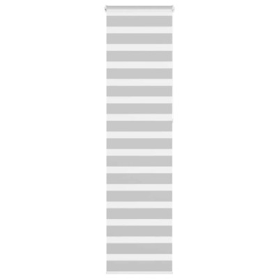 Jaluzea tip zebra gri deschis lățime țesătură 60,9 cm poliester foto