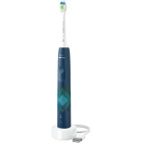 Periuta de dinti Philips Sonicare 4100 Series HX3689/42, 31000 miscari/minut, 2 intensitati, BrushSync, Senzor presiune, Malibu