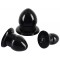 Kit Anal Stretching Plug PVC Black - 3