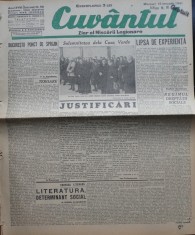 Cuvantul, ziar al miscarii legionare, 15 ianuarie 1941, nr. 90