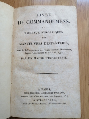 Livre de commandements - 2 volumes reli&amp;eacute;s - Lavigne (Lieutenant-colonel) - 1792? foto
