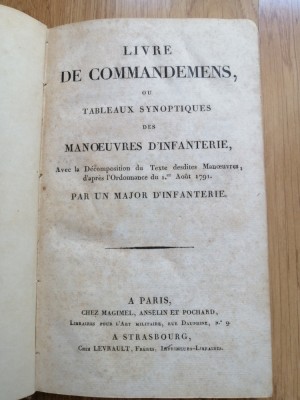 Livre de commandements - 2 volumes reli&amp;eacute;s - Lavigne (Lieutenant-colonel) - 1792? foto