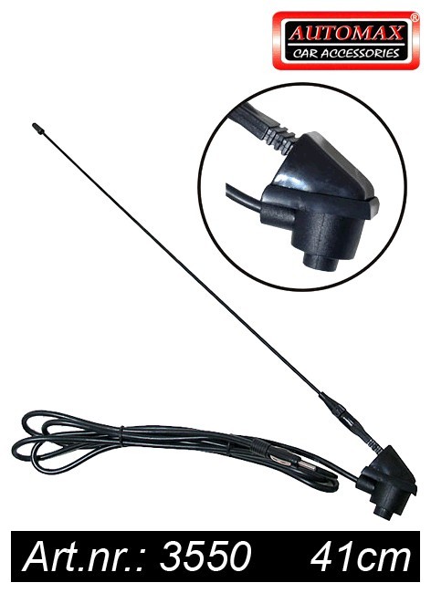 Antena auto Automax neagra 41 cm , 12V Kft Auto Antena auto Automax neagra 41 cm , 12V Kft Auto