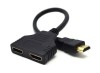 SPLITTER video GEMBIRD, split HDMI la 2 monitoare, conector 1: HDMI (T); conector 2: HDMI (M) x 2, &quot;DSP-2PH4-04&quot; (timbru verde 0.8 lei)