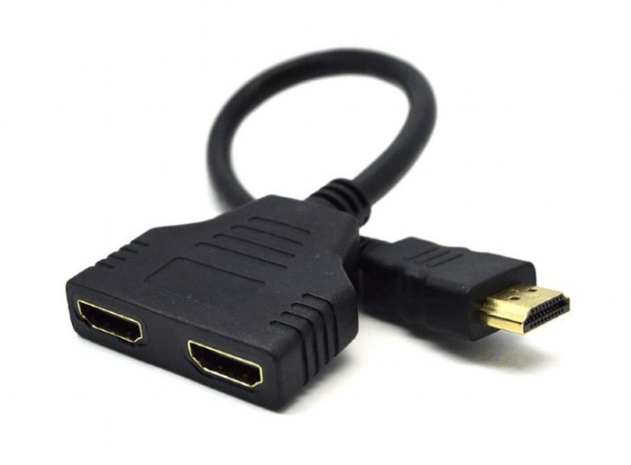 SPLITTER video GEMBIRD, split HDMI la 2 monitoare, conector 1: HDMI (T); conector 2: HDMI (M) x 2, &quot;DSP-2PH4-04&quot; (timbru verde 0.8 lei)