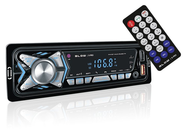 Radio mp3/bt/usb, Cu telecomanda, Bluetooth, Multicolor