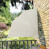 VidaXL Copertină laterală pliabilă de balcon, crem, 140x140 cm
