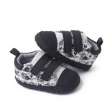 Tenisi gri cu negru pentru baietei - Whale (Marime Disponibila: 6-9 luni, Superbaby