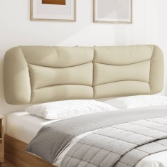 vidaXL Pernă pentru tăblie de pat, Hvar, crem, 180 cm, material textil 374605