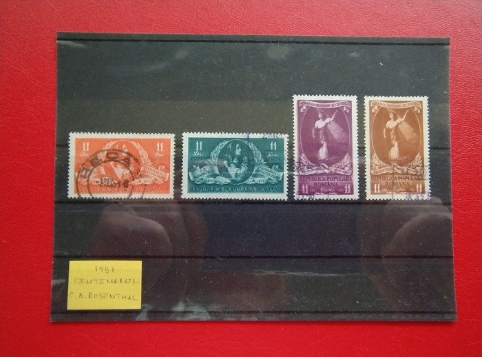 1951 - CENTENARUL C.D. ROSENTHAL
