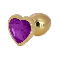 Dop Anal Hearty Buttplug, Large, Auriu/Mov, Passion Labs