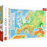 Puzzle 1000 piese - Harta Fizica a Europei | Trefl