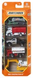 MATCHBOX SET 5 MASINUTE METALICE MBX CONSTRUCTION III SCARA 1:64, Mattel