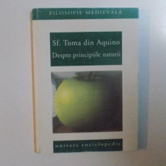 SF. TOMA DIN AQUINO , DESPRE PRINCIPIILE NATURII , 2001