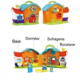 Set Casuta cu Papusa si Accesorii Hola Toys cu Lumini si Sunete