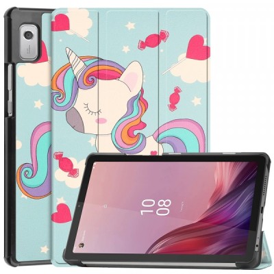Husa pentru Lenovo Tab M9, Techsuit, FoldPro Unicorn, Multicolor foto