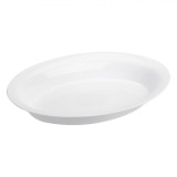 Platou Plastic, Oval, Dimensiuni 40x27.5x6 cm, Alb, Oem