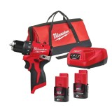 Masina compacta de gaurit cu percutie M12 BLPDRC-202C, motor fara perii, cuplu 40 Nm