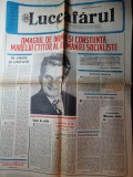 ziarul luceafarul 24 ianuarie 1987-articol cu ziua de nastere a lui ceausescu