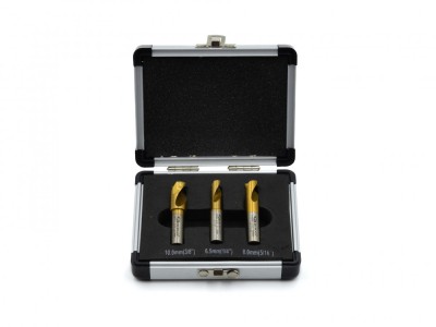 Set 3 burghie pentru gaurire la punct, GEKO G39750 foto