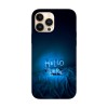 Husa compatibila cu Apple iPhone 14 Pro model Hello there blue vibes, Silicon, TPU, Viceversa, Transparent, Carcasa