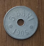 5 bani 1906, Rom&acirc;nia, fără litera &bdquo;J&rdquo;