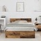 vidaXL Cadru de Pat cu headboard Lemn Vechi 120 x 190 cm Lemn compozit 3376060