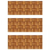 Set dale din lemn de salc&acirc;m 30 x 30 cm, 30 buc., vidaXL