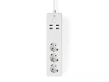 Prelungitor Smart WiFi 3 prize schuko 4x USB 1.8m 3680W 16A Nedis