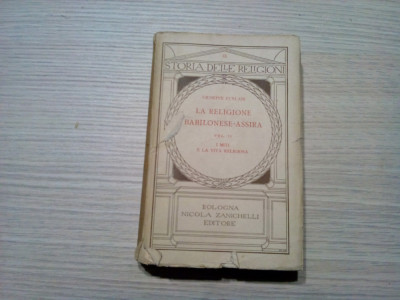 LA RELIGIONE BABILONESE-ASSIRA - Vol. II - Giuseppe Furlani - 1929, 434 p. foto