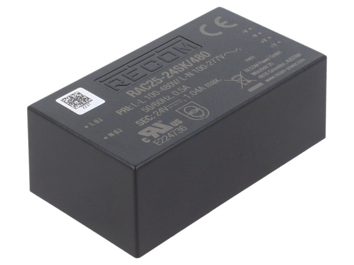 Convertor AC/DC 25W 24V pentru PCB