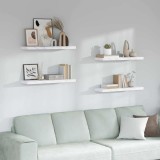 vidaXL Raft de perete Pe perete 4 pcs Marmură albă 90 x 23,5 x 4 cm 42019976