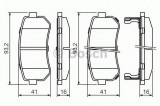 Set placute frana,frana disc HYUNDAI SONATA VI (YF) (2009 - 2016) BOSCH 0 986 494 140