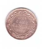 Moneda Canada 1 cent 1919, stare foarte buna, curata, America de Nord, Bronz
