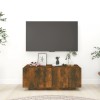 VidaXL Comodă TV, stejar fumuriu, 100x35x40 cm, lemn prelucrat 815717