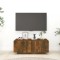 vidaXL Comodă TV, stejar fumuriu, 100x35x40 cm, lemn prelucrat 815717