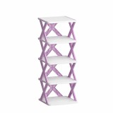 Organizator de Pantofi, Flippy, 5 Straturi, din ABS, Suport Modular, 65.5 x 24 x 26 cm, Mov