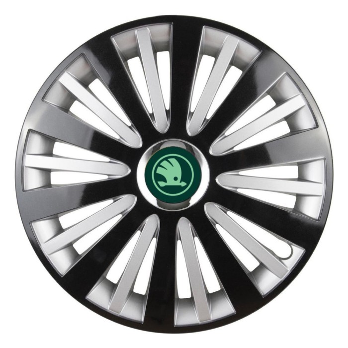 Set 4 Capace Roti pentru Skoda Nou Verde, model Falcon Mix, R15, SKODA