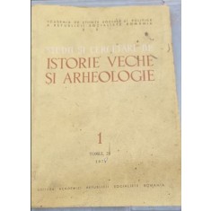 STUDII SI CERCETARI DE ISTORIE VECHE SI ARHEOLOGIE 1/1974 TOMUL 25