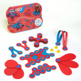 Set de construit cu magnet Clixo Itsy pack Flamingo-Turquoise 30, Clics toys