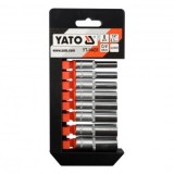 Set tubulare 1/4&quot;, 8 bucati, Yato YT-14431