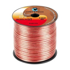 Cablu difuzor OFC cupru 2x0.5mm transparent 1m Cabletech KAB0309
