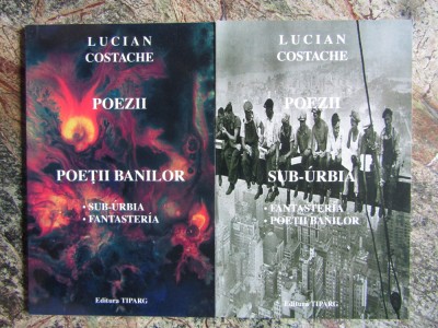 LUCIAN COSTACHE - POEZII 2 VOL CU DEDICATIE SI AUTOGRAF foto