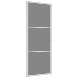 Cumpara ieftin Usa de interior, 83x201,5 cm, alb, sticla ESG si aluminiu