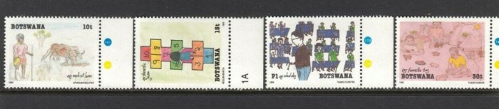 BOTSWANA 1982 PICTURI DE COPII