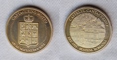 Castelul CANTACUZINO - Busteni Romania medalie superba