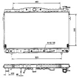 Radiator racire Hyundai Coupe, 1996-2002, Hyundai Lantra, 02.1995-06.2000, Motorizare 1, 5 65kw; 1, 6 84kw; 1, 8 94kw; 1, 9 D 50kw; 2, 0 102kw Benzin
