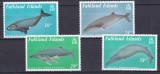 DB1 Fauna Marina Balene 1989 Ins. Falkland 4 v. MNH, Nestampilat