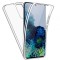 Husa pentru protectie compatibila cu Samsung Galaxy S20 Plus PC &amp; Glass -360&deg; (fata si spate), transparenta