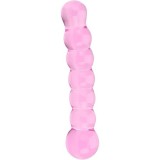 Cumpara ieftin Dildouri de sticla - Loving Joy Spectrum Dildo Striat din Sticla